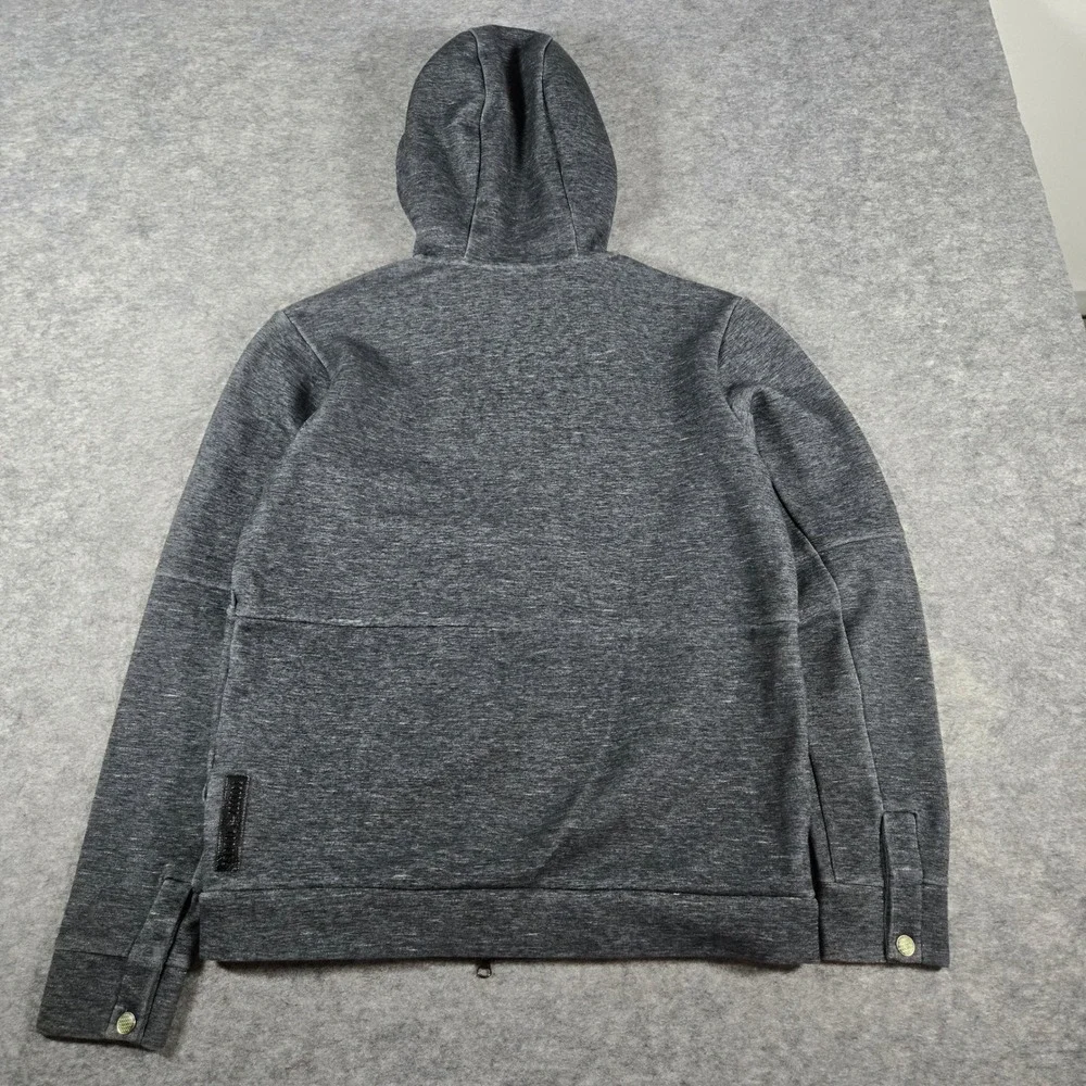 Jordan Mens Grey Heather Full Zip Athletic Hoodie Medium 632072-032